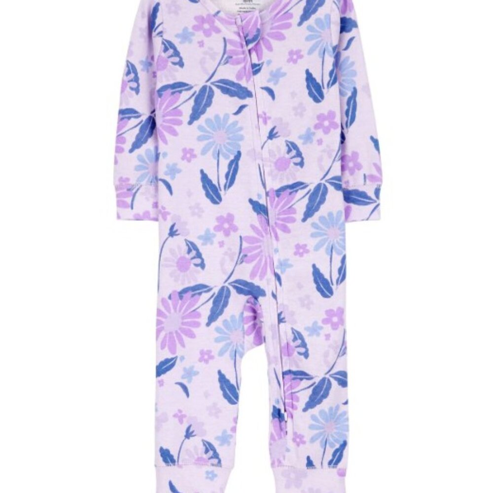 NWT Carter's Precious Purple Floral Baby 3-Piece Outfit Set - Picture 3 of 7